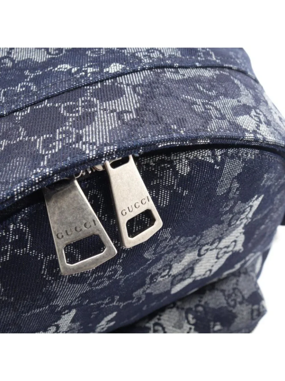 Gucci Backpack GG Denim Indigo Blue